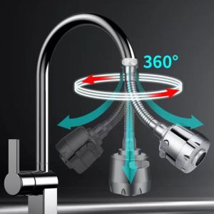 MIRELAE 360° Rotating Faucet Filter Adapter Universal Anti Splash Kitchen Faucet Extender Multifunctional 2/3 Modes Water Faucet Bubbler Kitchen Gadgets