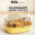 FOCAT Kandang Hamster 1 Set F22 Hamster Portable Desain Transparan / Travelling Box / Rumah Hamster Sugar Glider Ekstra Besar. 