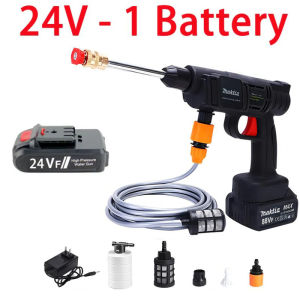Wireless Car Washer With Tool Box High Pressure Washer Spray Gun 30000kpa Cleaning Water Gun Garden Multifunctional Sprinkler Cordless Sprayer High Pressure Water Pump Portable 72V Lithium Battery Rechargeable Household Automatic Pressure Washer