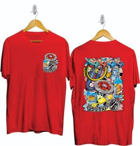 KAOS ATASAN DISTRO OBLONG DEWASA PRIA LENGAN PENDEK GAMBAR DEPAN BELAKANG KEKINIAN XS-XXL-DTF-433