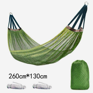 Camping Hammock Portable Double Nylon Foldable Anti Roll Travel Outdoor Sleeping Bed Lightweight
