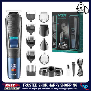 VGR V-108 Professional 5-in-1 Mens Grooming Kit – Electric Shaver Beard & Nose Hair Trimmer Barber-Grade Hair Clipper