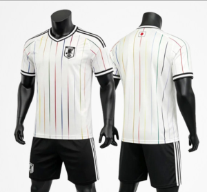 2026 World Cup Japan team set of football jerseys: 7 # Suga Hiroki 8 # Nantoya Tatsuhiro 10 # Takaaki Okamoto 20 # Kubo Kenji 6 # Wada Hiroshi. set and childrens short-sleeved version of the same football uniform.