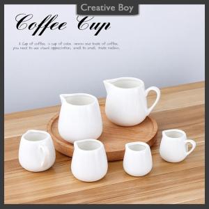 [Creative] 1 PC Ceramics Sauce Dispenser Coffee Pitcher Salad Dressing Cup Server