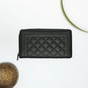 Dompet panjang wanita wallet kulit sintetis muat paspor kartu uang dan handphone dompet cewek polos