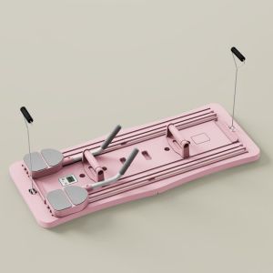 RUO R Foldable Abdominal Exercise Board Leg Arm Toner Fitness with Tension Rope Home Exercise Equipment Full-body Builder Portable Ab Exercise Board Home