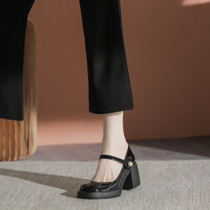 Free Shipping WomenS Chunky Heel Shoes 2026 Spring/Autumn Collection Soft-Soled Versatile Perfect For Weddings And Can Be Paired With Dresses