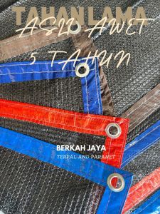 Paranet 95% orchid rajut V liner siap pakai ukuran 3x3 dan 3x4