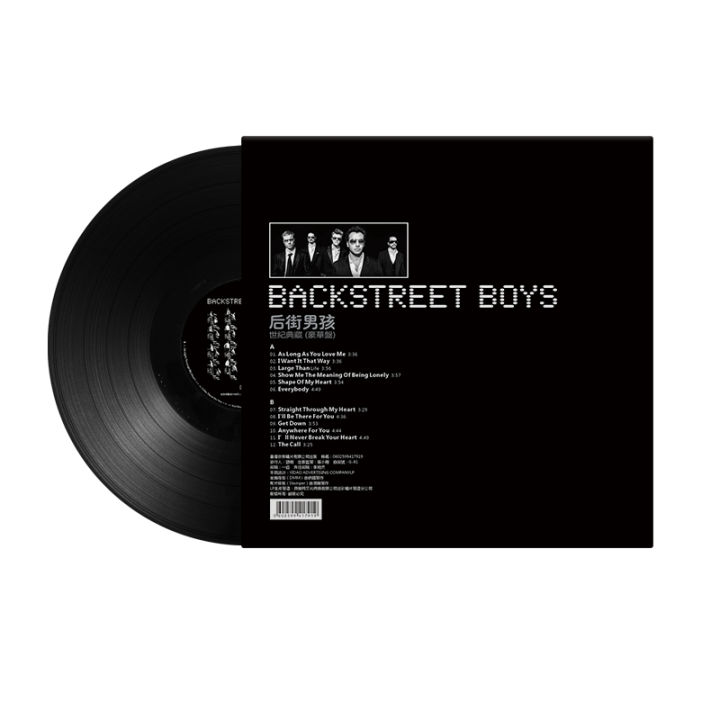 Backstreet Boys vinyl record 33 turn band century collection phonograph special turntable 12