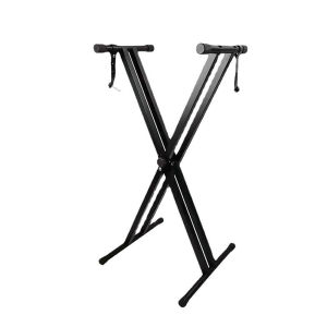 Wholesale disassembly and assembly of dual-tube electronic keyboard stand X Foldable Adjustable Guzheng Stand Double-layer Electronic Piano Stand #