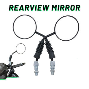 2PCS FOLDABLE CARBON SIDE MIRROR UNIVERSAL YAMAHA Clean Lens Adjustable