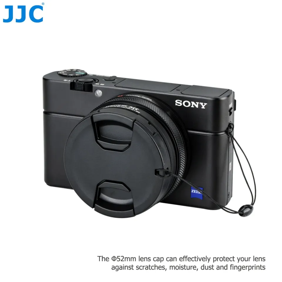 JJC 52mm Metal Filter Adapter Lens Cap Kit for Sony RX100 VII