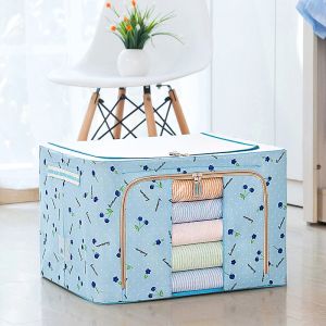 Túi Đựng Quần Áo Chăn Màn hộp vải Khung Thép Titan Cao Cấp Siêu Lớn 50x40cm