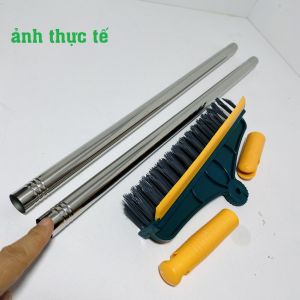 Chổi chà sàn nhà tắm thông minh 2 trong 1 Cây chà sàn nhà tắm thiết kế đầu gạt nước và đầu chổi xoay 120 độ quét nhà siêu sạch mọi góc bẩn Tram Anh shop