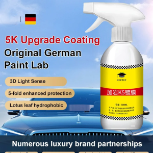 Crystal shield coating vision innovation! Car glass rock coating agent physical level 5 times enhanced protection 3D mirror light feeling lotus leaf hydrophobic super water splashing anti-fouling rain enemy anti-scratch coat