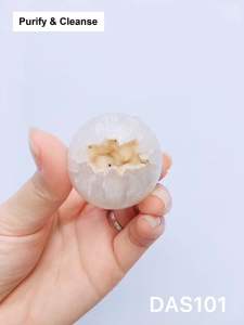 Purify & Cleanse Đá Mã Não Kết Hợp Tinh Thể Hình Cầu Druze Agate Sphere Healing Agate Natural Agate
