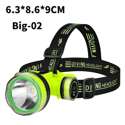 [Buy 1 Take 1] LED Diving Flashlight IPX8 Waterproof 10000LM Long-distance Lighting USB Rechargeable Strong Light Flashlight Can Soak In Water For Daily Use Original Portable Flashlight