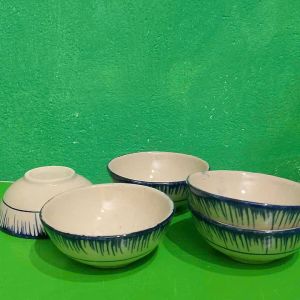 Combo 10 chén cơm nhỏ phết xanh loại 11 cm
