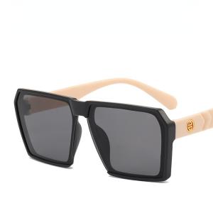 JN IMPRESSION Hợp thời trang mùa hè màu cam mới kính mát khung vuông thời trang đơn giản chụp hình đường phố Kính mát cho phụ nữ