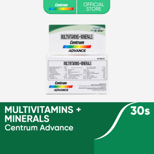 Centrum Advance 30s Multivitamins + Minerals for Healthy Heart & Eyes Energy & Strengthens Immunity