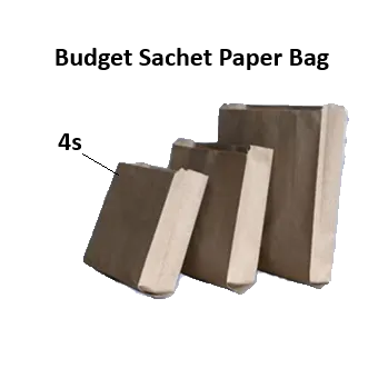 Beg Kertas (100pcs) Budget Kraft Brown Paper Bag Sachet/ Food Wrapprer Paper Bag/ Paper Bag / beg kertas 4s/5s/ 6s
