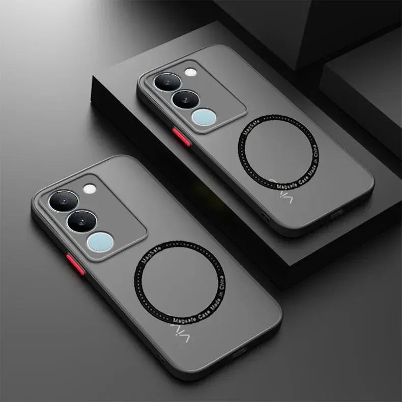 For MagSafe Magnetic Wireless Charging Phone Case For Vivo V29