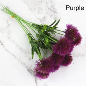 FEELINGS 5pcs Plastic 26cm Party Wedding Fake Artificial Flower Home Decorative Real Touch Decor Silk Dandelion Flowers