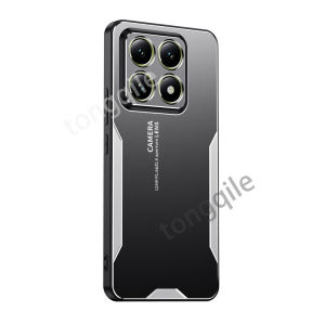 Vỏ kim loại cho Xiaomi Mi 14t Pro mi14t xiaomi14t 14tpro 5g 2024 cạnh nhựa TPU mềm ốp điện thoại vỏ lưng mờ chống sốc đơn giản thời trang chống rơi không có dấu vân tay
