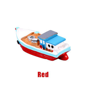 Miniatur Perahu Kapal Laut Diorama Hiasan Bonsai Maket Fishing Boat