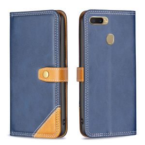 For OPPO A5S A7 AX7 AX5S A12 Phone Case Magnetic Leather Wallet Soft TPU Card Slot Flip Cover Casing