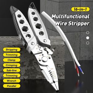 Kìm đa năng 16 chức năng trong 1 - kìm tuốt dây điện vặn ốc vít cắt dây xoán ốc đa năng tiện lợi