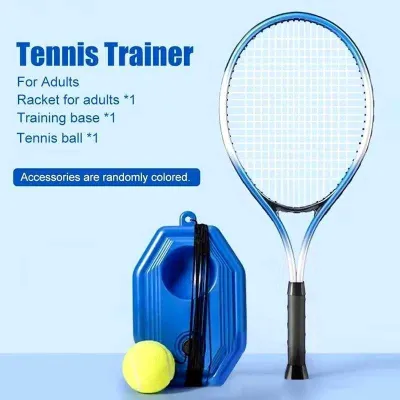 Tennis Racket Set with Elastic Ball for Solo Training Perfect for Beginners Kids Adults Outdoor Practice