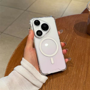 Case For Huawei Pura 90s Pro Max 90 S 90sPro For   Transparent Acrylic Phone Back Cover Shockproof Bumper