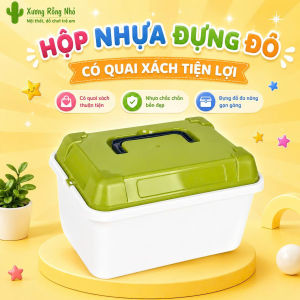 Hộp Đựng Đồ Chơi Đa Năng Bằng Nhựa Có Quai Xách Hộp Đựng Đồ Mini Có Nắp Đậy Xương Rồng Nhỏ