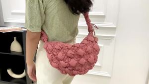 [Túi xách thời trang] {Mới} Túi Hobo Nữ Túi Carlyn Hàn Quốc Túi mua sắm may chần Túi đeo chéo giải trí Túi ngực đệm nhăn Túi tote Túi đeo chéo