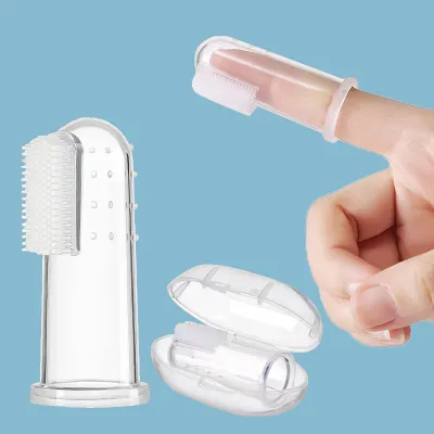 Einmilk Baby Clear Finger Brush Silicone Oral Care Baby Toothbrush