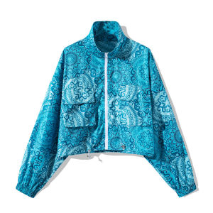 FUGUINIAO Womens Sunscreen Clothing High-end Summer New Sunscreen Clothing Womens UV Protection Outer Wear Thin Coat Short