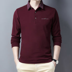 Outfit Long Sleeve T-shirt for Men Casual Polo Shirt
