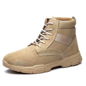 แฟชั่นสีกากีแฟชั่นที่สวยงามรองเท้าความปลอดภัยต่ำตัดเหล็กนิ้วเท้ารองเท้าเดินทาง