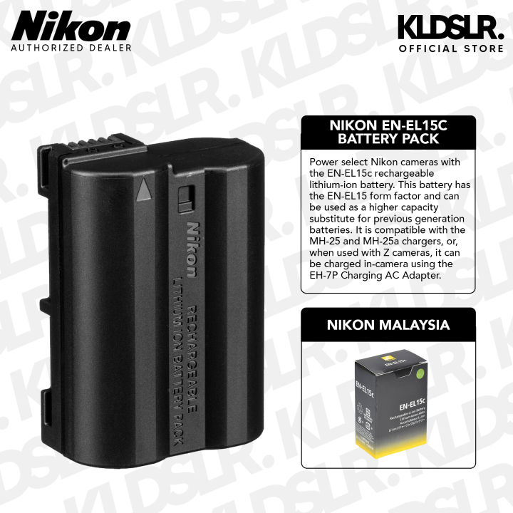 Nikon EN-EL15C ENEL15C Rechargeable Lithium-Ion Battery for Z7