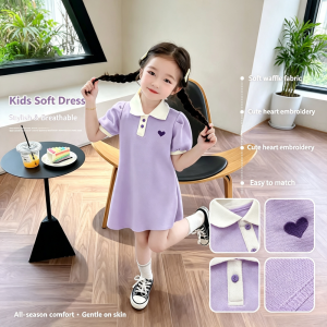 AILEBE Kids Dresses Solid Color Soft Sleeveless Dress Breathable All-Season Wear Simple Stylish Design Easy To Match OOTD Pambahay For Baby Girls 0-13 Years