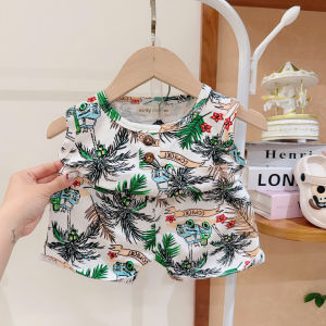 KIM181 Bộ ba lỗ thun lạnh đi biển (9-31kg) Minky Mom họa tiết dễ thương cho bé trai bé gái
