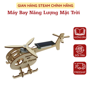Máy Bay Năng Lượng Mặt Trời Nhỏ Bằng Gỗ Lắp Ráp Mô Hình Máy Bay Cho Trẻ Em Phát Triển Trí Tuệ Sáng Tạo Thông Minh