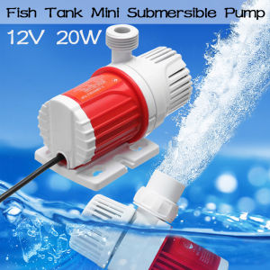 20W 12V 1100L/H Max Flow Submersible Water Pump 5M Max Lift Solar Water Pump Small Size For Fish Tank Aquarium