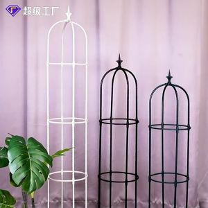Flower Tower Support Rack Frame Rose Vine Climbing Stand Assembled Vegetables Growing Stander Outdoor Indoor