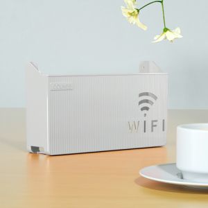 Kệ đựng wifi treo tường Kệ wifi đặt modem đầu kỹ thuật số ổ cắm điện chất liệu nhựa ABS -AENEA