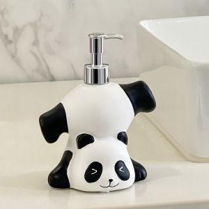 MARISSAWI Press Bottle Panda Soap Dispenser Cute Decorative Cartoon Hand Sanitizer Bottle Ornaments Container Shampoo Soap Dispenser Bathroom