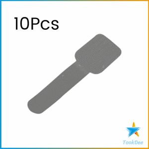 TD เทปตีนตุ๊กแก 10 ชิ้น/แพ็ค ที่เก็บสายไฟ หัวเข็มขัดรัดสายเคเบิ้ล Magic Tape