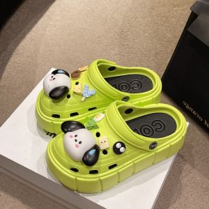 QXshop นิวคอลเลคชั่น รองเท้าแตะแฟชั่นผู้หญิง ดีเทลทรงสวมหัวโตพร้อมสายรัดส้น พื้นหนาเพียง1นิ้วเท่านั้นน้า มีการ์ตูนติดลายน้องหมาให้ด้วย น่ารักมากๆ ต้องตำแย้ว