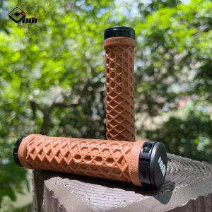 ODI Bike Silicone Handle Grip Ultra Light Double Locking Ring Foldable Bicycle Grips Anti-slip Shock Absorber MTB Road Bike Handlebar Grip Bike Accessories（ODI-Lock-on-BT）